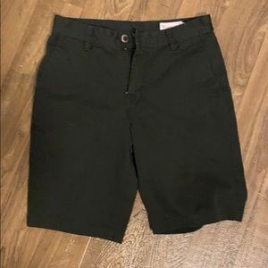 Men’s Volcom black chino workwear shorts